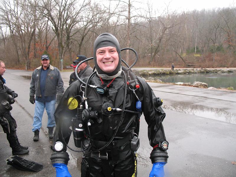 Bennett Springs 064.JPG - I was getting out of my drysuit, just started at any rate and my daughter Elizabeth wanted a picture.